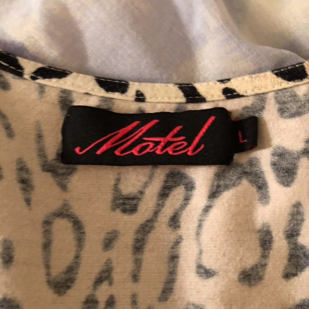 2/$12 Motel Leopard Mini Dress - Picture 2 of 4